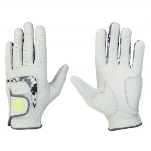 Golfhandschuhe für Herren im Design Camo Grey aus Cabretta-Leder für Linkshänder